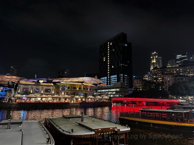 ライトアップされたクラークキーの様子